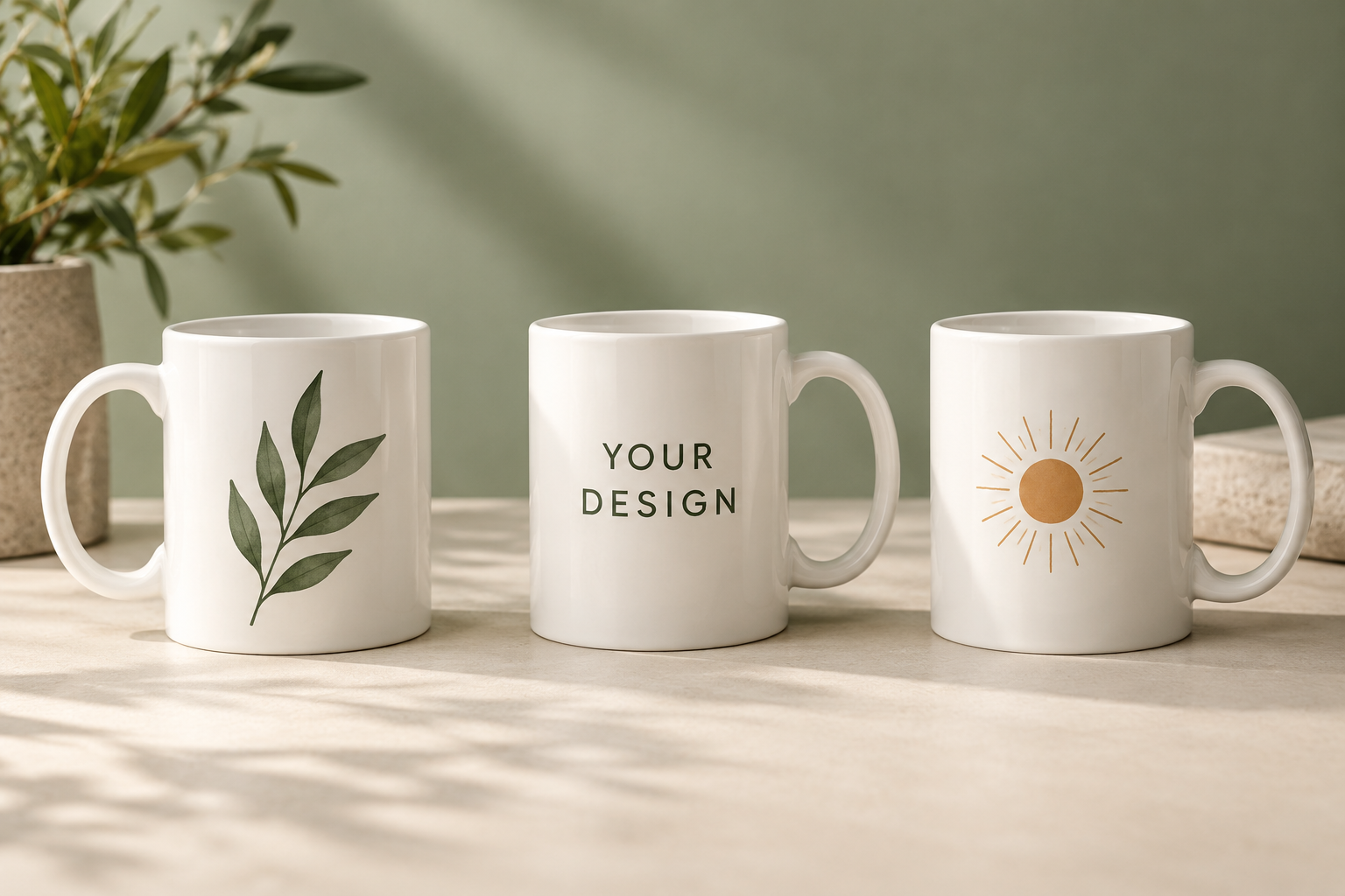 Illustrative sample of customized mugs