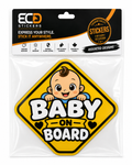 Baby On Board Car Decal Sticker – 6" × 6"